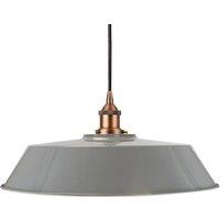 SE Home French Grey Large Chancery Pendant Light - Matt Antique Copper