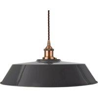 SE Home Slate Grey Large Chancery Pendant Light - Matt Antique Copper