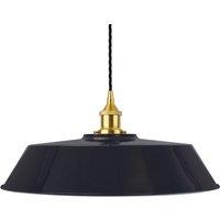 SE Home Navy Blue Large Chancery Pendant Light - Polished Brass