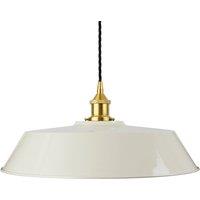 SE Home Clay White Large Chancery Pendant Light - Polished Brass