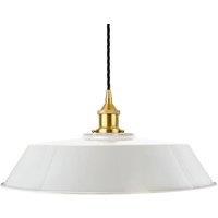 SE Home Pale Grey Large Chancery Pendant Light - Polished Brass
