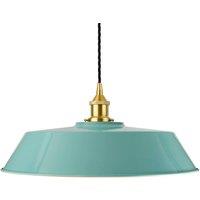 SE Home Duck Egg Blue Large Chancery Pendant Light - Polished Brass