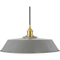 SE Home French Grey Large Chancery Pendant Light - Polished Brass