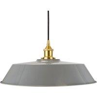 SE Home French Grey Large Chancery Pendant Light - Polished Brass