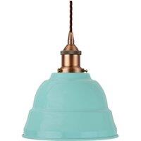 SE Home Duck Egg Blue Lincoln Pendant Light - Matt Antique Copper
