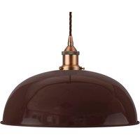 SE Home Burgundy Red Worcester Pendant Light - Matt Antique Copper