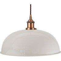 SE Home Pale Grey Worcester Pendant Light - Matt Antique Copper