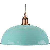 SE Home Duck Egg Blue Worcester Pendant Light - Matt Antique Copper