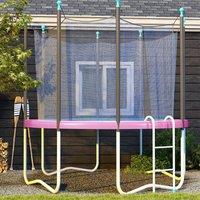 SPORTNOW 8FT Trampoline Pad Spring Cover, Waterproof, Pink