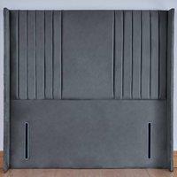 UK Bed Furniture Flintshire 54-Inch Floor Standing Headboard in Charcoal | Size: King