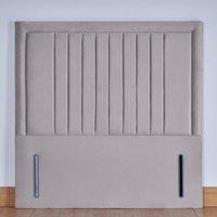 UK Bed Furniture Dartmouth 54-Inch Floor Standing Headboard in Silver | Size: Double