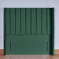 UK Bed Furniture Hebden 54-Inch Floor Standing Headboard in Green | Size: Super King