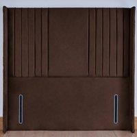 UK Bed Furniture Flintshire 54-Inch Floor Standing Headboard in Brown | Size: Single