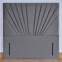 UK Bed Furniture Wharfedale 54-Inch Floor Standing Headboard in Grey | Size: Small Double
