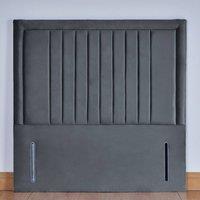 UK Bed Furniture Dartmouth 54-Inch Floor Standing Headboard in Charcoal | Size: Super King