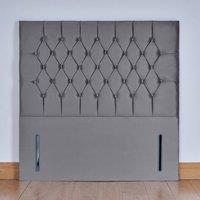 UK Bed Furniture Monaco 54-Inch Floor Standing Headboard in Grey | Size: King