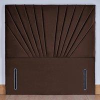 UK Bed Furniture Wharfedale 54-Inch Floor Standing Headboard in Brown | Size: Super King
