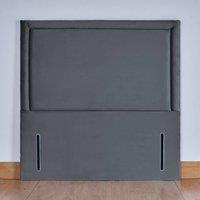 UK Bed Furniture Ashbourne 54-Inch Floor Standing Headboard in Charcoal | Size: Small Double