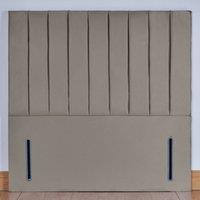 UK Bed Furniture Hampshire 54-Inch Floor Standing Headboard in Light Grey | Size: Double