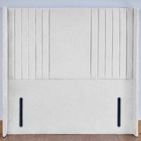 UK Bed Furniture Flintshire 54-Inch Floor Standing Headboard in White | Size: Single