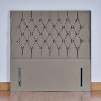 UK Bed Furniture Monaco 54-Inch Floor Standing Headboard in Light Grey | Size: Double