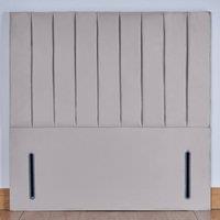 UK Bed Furniture Hampshire 54-Inch Floor Standing Headboard in Silver | Size: Super King