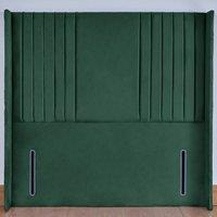 UK Bed Furniture Flintshire 54-Inch Floor Standing Headboard in Green | Size: Super King