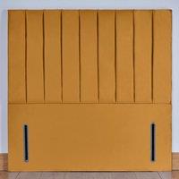 UK Bed Furniture Hampshire 54-Inch Floor Standing Headboard in Mustard | Size: Super King