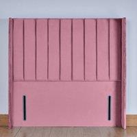 UK Bed Furniture Hebden 54-Inch Floor Standing Headboard in Pink | Size: Super King