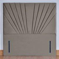 UK Bed Furniture Wharfedale 54-Inch Floor Standing Headboard in Light Grey | Size: Super King