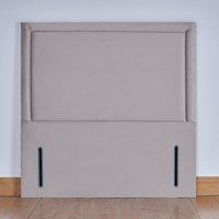 UK Bed Furniture Ashbourne 54-Inch Floor Standing Headboard in Silver | Size: Super King