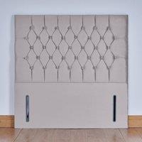 UK Bed Furniture Monaco 54-Inch Floor Standing Headboard in Silver | Size: Super King