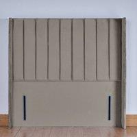 UK Bed Furniture Hebden 54-Inch Floor Standing Headboard in Light Grey | Size: Super King