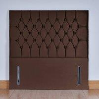 UK Bed Furniture Monaco 54-Inch Floor Standing Headboard in Brown | Size: King