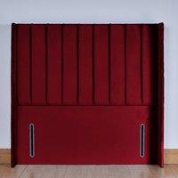 UK Bed Furniture Hebden 54-Inch Floor Standing Headboard in Maroon | Size: Double