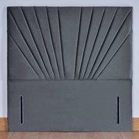 UK Bed Furniture Wharfedale 54-Inch Floor Standing Headboard in Charcoal | Size: Double