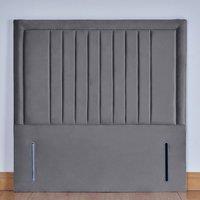 UK Bed Furniture Dartmouth 54-Inch Floor Standing Headboard in Grey | Size: Small Double