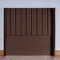 UK Bed Furniture Hebden 54-Inch Floor Standing Headboard in Brown | Size: Double
