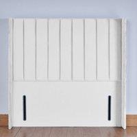 UK Bed Furniture Hebden 54-Inch Floor Standing Headboard in White | Size: Double