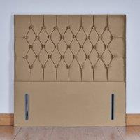 UK Bed Furniture Monaco 54-Inch Floor Standing Headboard in Beige | Size: Super King
