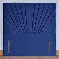 UK Bed Furniture Wharfedale 54-Inch Floor Standing Headboard in Blue | Size: Super King