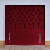 UK Bed Furniture Monaco 54-Inch Floor Standing Headboard in Maroon | Size: Small Double