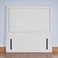 UK Bed Furniture Ashbourne 54-Inch Floor Standing Headboard in White | Size: Small Double