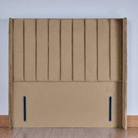 UK Bed Furniture Hebden 54-Inch Floor Standing Headboard in Beige | Size: Super King