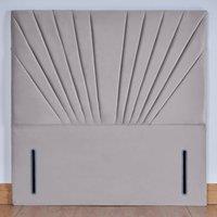 UK Bed Furniture Wharfedale 54-Inch Floor Standing Headboard in Silver | Size: Double