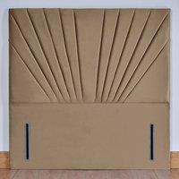 UK Bed Furniture Wharfedale 54-Inch Floor Standing Headboard in Beige | Size: Single