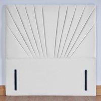 UK Bed Furniture Wharfedale 54-Inch Floor Standing Headboard in White | Size: Super King