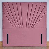 UK Bed Furniture Wharfedale 54-Inch Floor Standing Headboard in Pink | Size: Super King