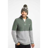 Weird Fish Men's Scotsdale Fair Isle Bobble Hat in Dark Green