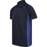 Finden & Hales Men's Piped Performance Sports Polo Shirt in Dark Navy | Size: Medium